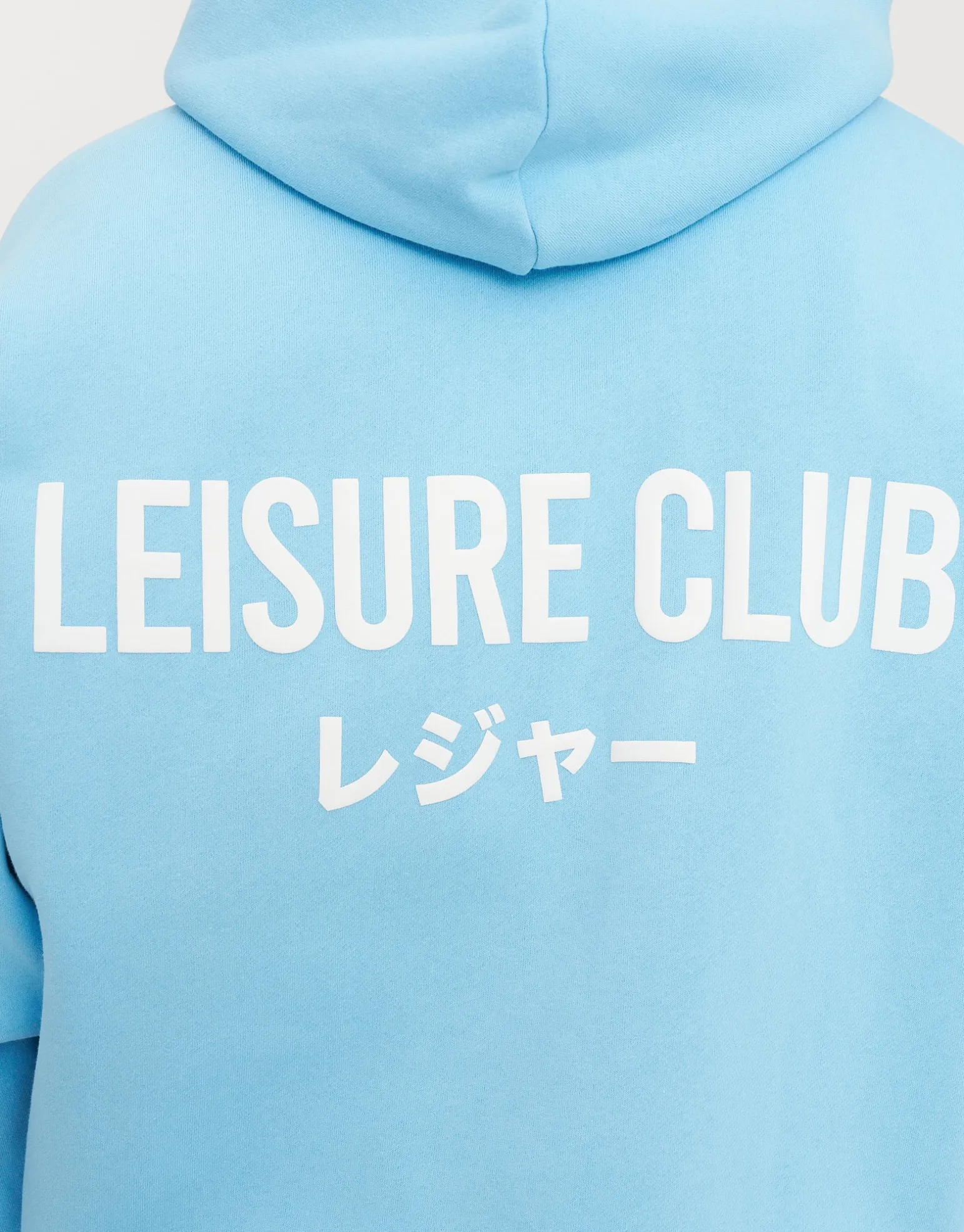 Leisure Club Print Oversized Hoodie in Black
