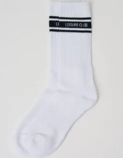 Leisure Club Sport Socks in White/black