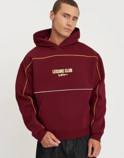 Leisure Club Team Oversized Hoodie in Blue