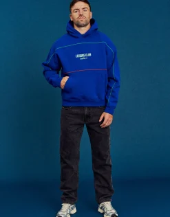 Leisure Club Team Oversized Hoodie in Maroon