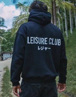Leisure Embroidered Oversized Hoodie in Snow Marle
