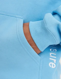 Leisure Embroidered Oversized Hoodie in Snow Marle