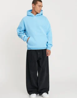 Leisure Embroidered Oversized Hoodie in Snow Marle