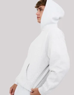 Leisure Embroidered Oversized Hoodie in Solid Black