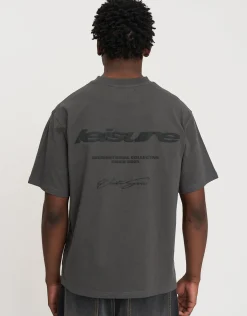 Leisure Relaxed Fit T Shirt in Pewter Grey
