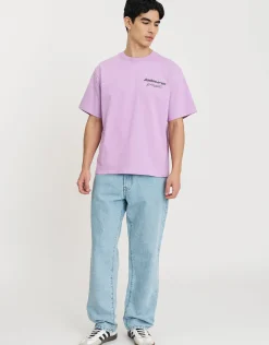 Leisure Relaxed Fit T Shirt in Pewter Grey