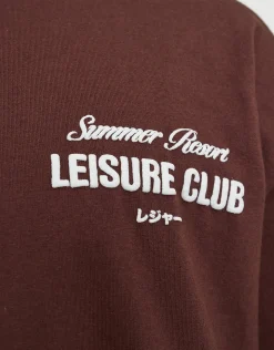 Leisure Summer Cropped Box Fit T Shirt in Pebble