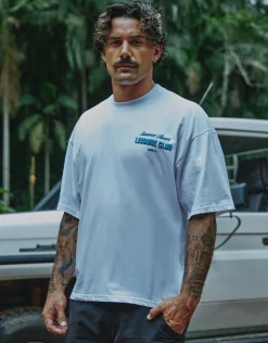 Leisure Summer Cropped Box Fit T Shirt in Pebble