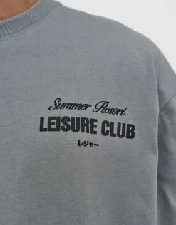 Leisure Summer Cropped Box Fit T Shirt in Blanc