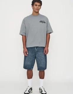 Leisure Summer Cropped Box Fit T Shirt in Blanc