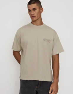 Leisure Weekend Collective Relaxed Fit T Shirt in Radish
