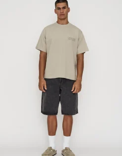 Leisure Weekend Collective Relaxed Fit T Shirt in Snow Marl