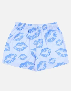 Lips Pattern Boxers in Lilac