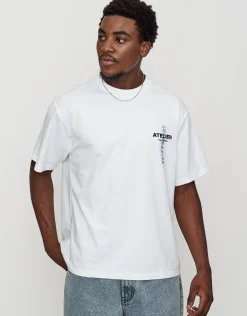 Los Angeles Relaxed Fit T Shirt in Blanc