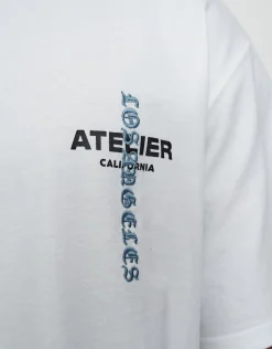 Los Angeles Relaxed Fit T Shirt in Blanc