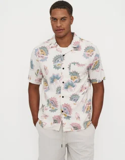 Lotus Short Sleeve Shirt in Ecru