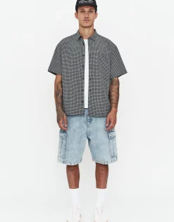 Madison Check Short Sleeve Shirt in Brown