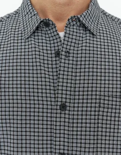 Madison Check Short Sleeve Shirt in Brown