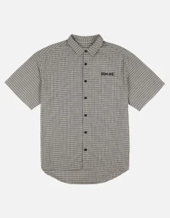 Madison Check Short Sleeve Shirt in Black