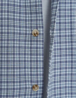 Madri Check Short Sleeve Shirt in Blue