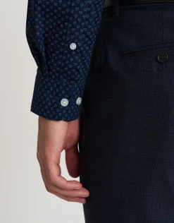 Malo Long Sleeve Dress Shirt in Navy