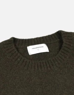 Melange Crew Neck Knit in Khaki