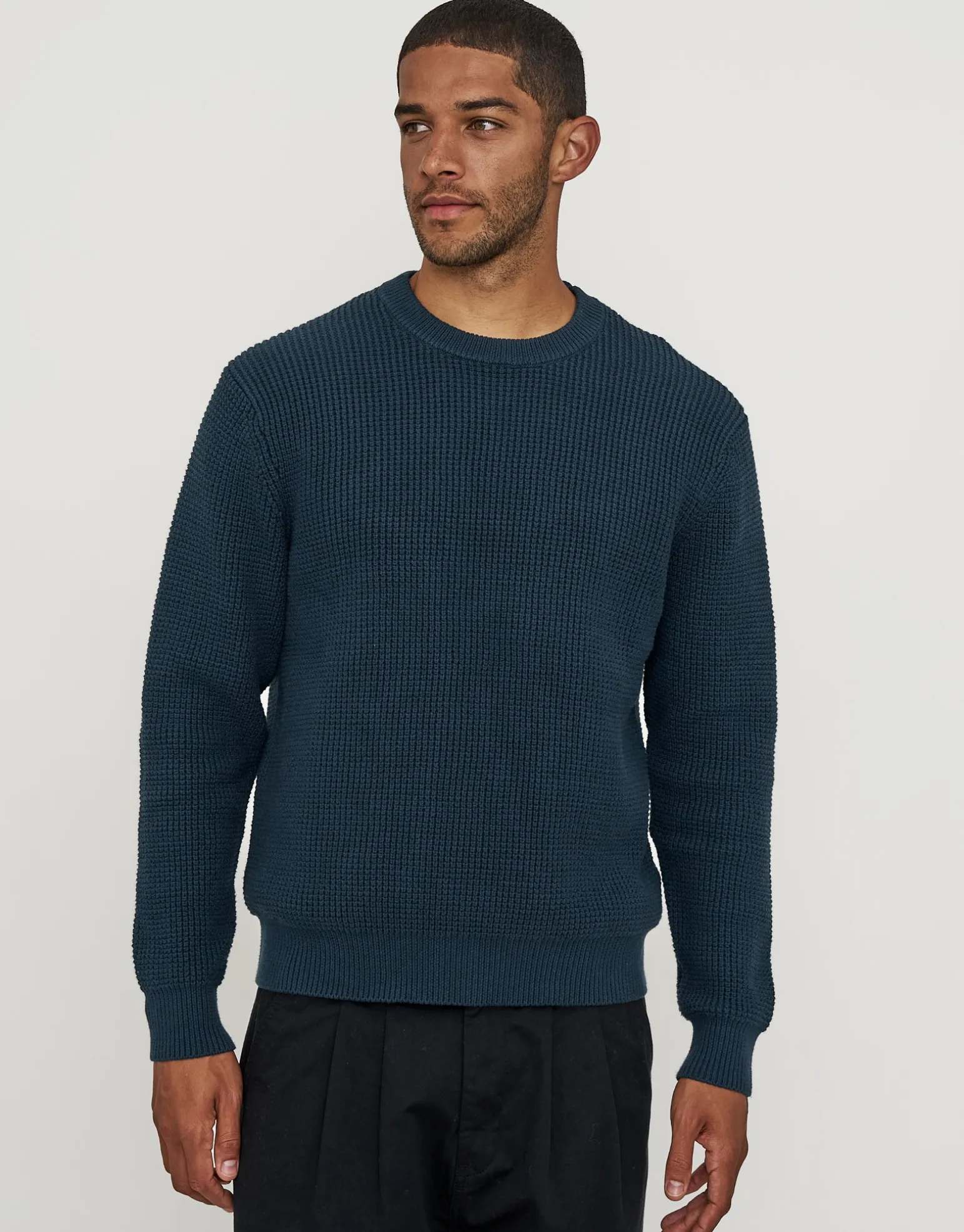 Melange Crew Neck Knit in Sand