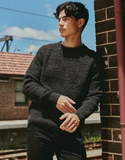 Melange Crew Neck Knit in Sand
