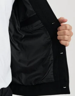 Melton Smart Jacket in Black