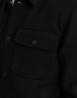 Melton Smart Jacket in Black