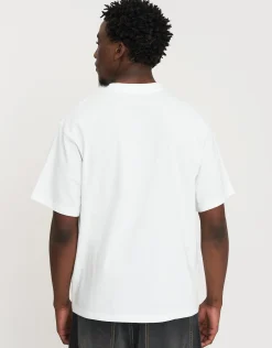 Members Only Relaxed Fit T Shirt in Blanc