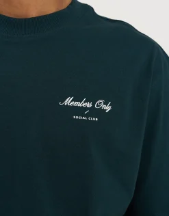 Members Only Tee in Pine Green