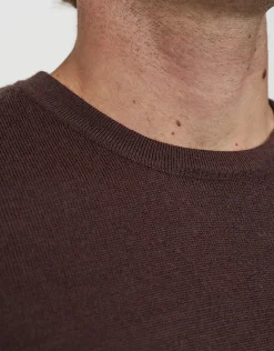 100% Merino Crew Neck Knit Jumper in Green