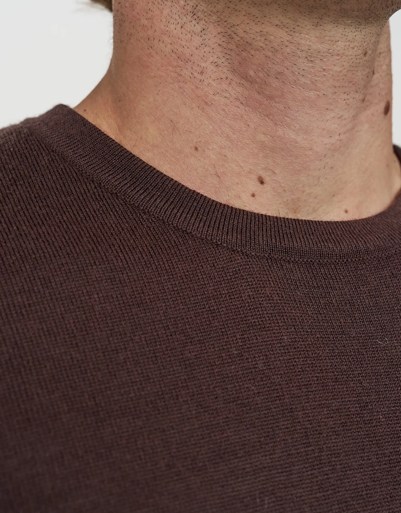 100% Merino Crew Neck Knit Jumper in Green