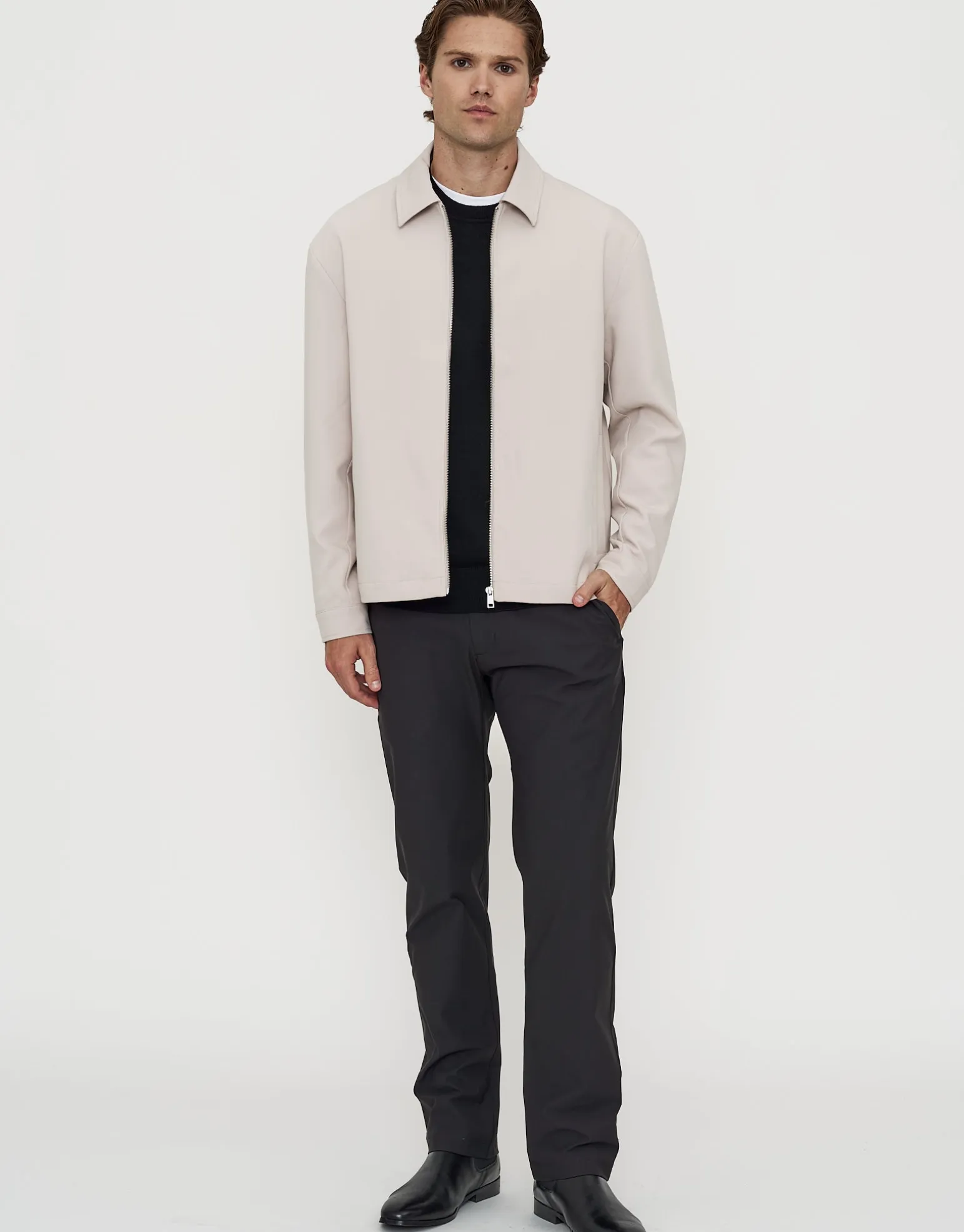 100% Merino Crew Neck Knit Jumper in Petrol