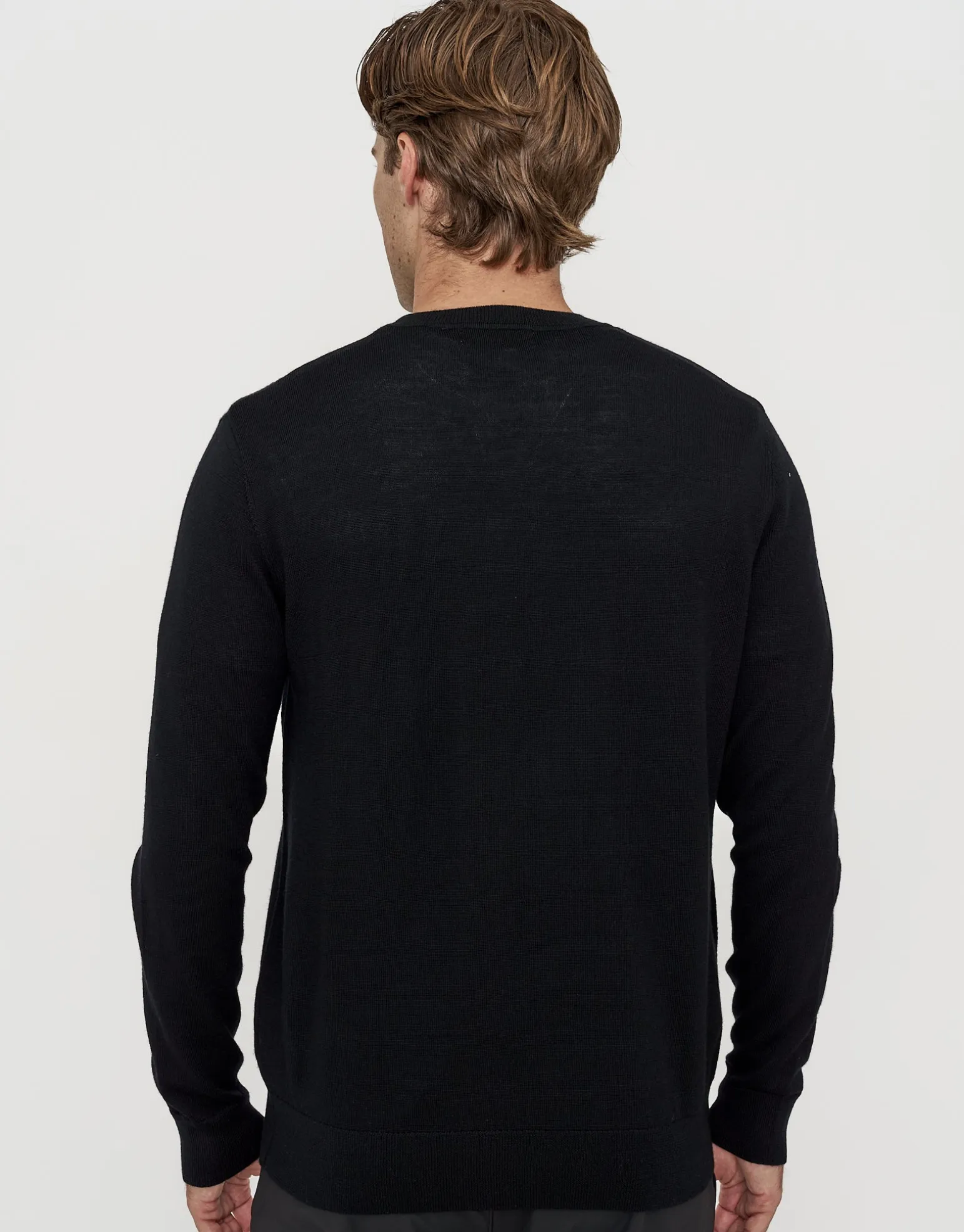 100% Merino Crew Neck Knit Jumper in Petrol