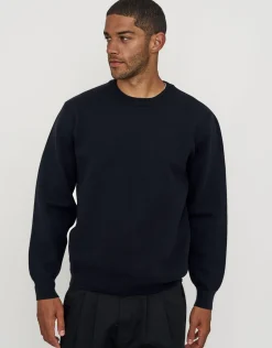 Milano Crew Neck Knit in Navy