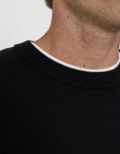 Milano Crew Neck Knit in Navy