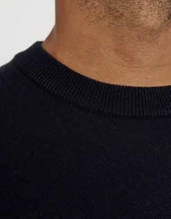 Milano Crew Neck Knit in Navy