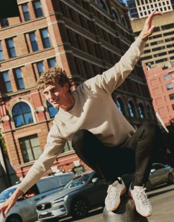Milano Crew Neck Knit in Sand