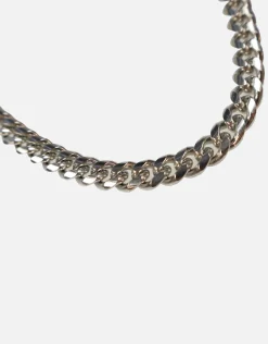 8mm Flat Curb Bracelet in Brushed Gold
