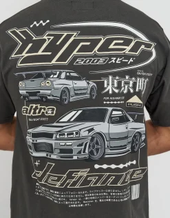 Monaco Supreme Oversized T Shirt in Pewter Grey