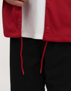 Monogram Coach Jacket in Red