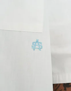 Monogram Short Sleeve Shirt in White