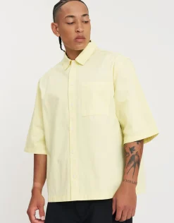 Monogram Short Sleeve Shirt in White