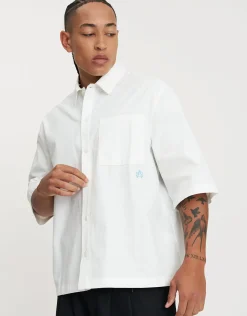 Monogram Short Sleeve Shirt in Yellow