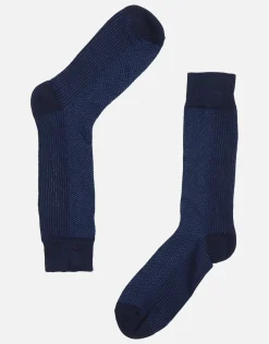 Multi Pattern Dress Socks in Black
