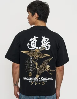 Naoshima Box Fit T Shirt in Black