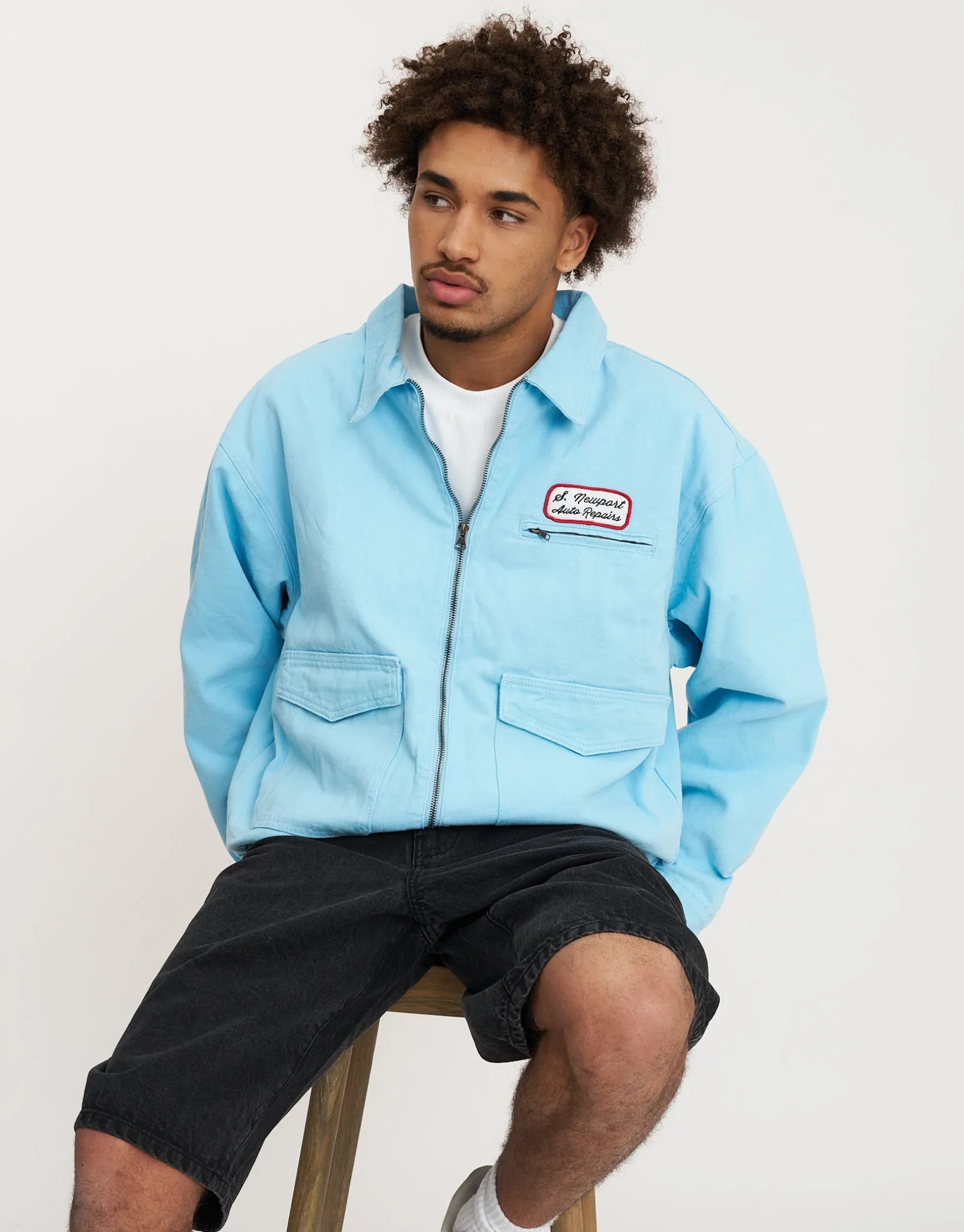 Newport Jacket in Sky Blue
