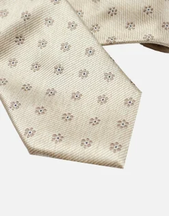 Night Paisley Textured Slim Tie in Black